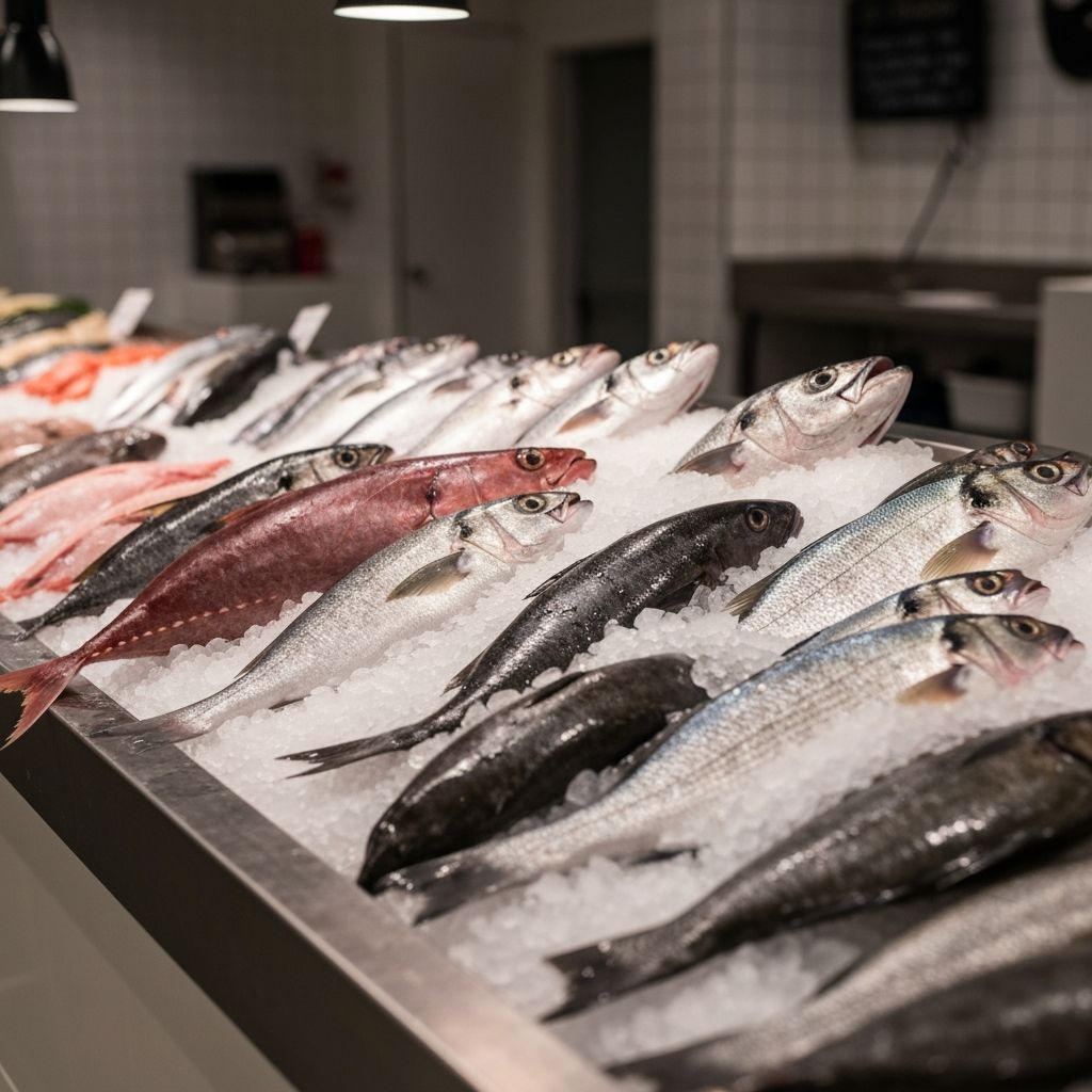 Fresh fish at market